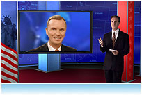 virtual news set 2008 presidential election 3d studio tv hdtv America Votes candidate