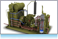 Compression unit - compressor educational simulator.